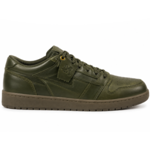 Kool Kiy Olive Leather Dress Shoes