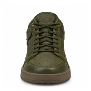 Kool Kiy Olive Leather Dress Shoes-front